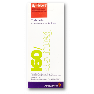 SYMBICORT 160 / 4.5 MCG/DOSE INHALATION POWDER ( BUDESONIDE + FORMOTEROL FUMARATE ) TURBUHALER 120 DOSES